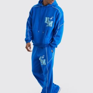 Oversized Boxy Print Tracksuit