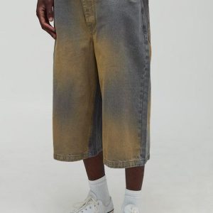 Tall Relaxed Fit Extreme Sun Bleached Wash Longline Jorts