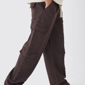 Elasticated Baggy Fit Multi Cargo Pants
