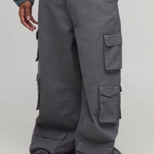 Extreme Baggy Rigid Multi Cargo Pocket Trousers