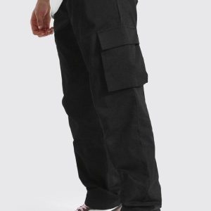 Fixed Waist Relaxed Fit Cargo Pants