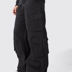 Extreme Baggy Rigid Multi Cargo Pocket Pants