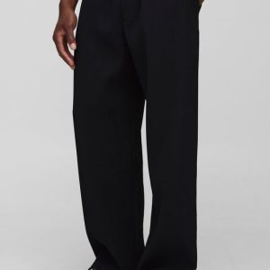Elasticated Wide Leg Pleated Pants