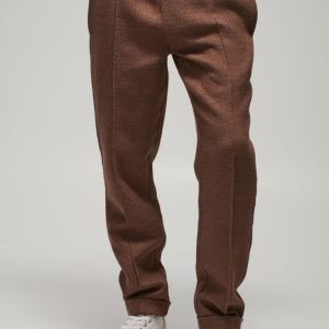 Elasticated Tapered Pintuck Cuffed Hem Pants