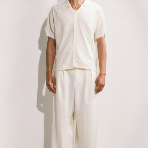 Wide Fit Pleat Front Tailored Smart Trousers