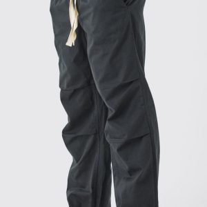 Elasticated Waist Contrast Drawcord Baggy Pants