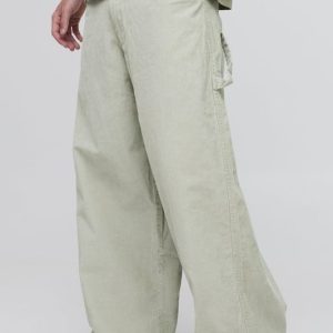 Super Baggy Acid Wash Carpenter Corduroy Pants