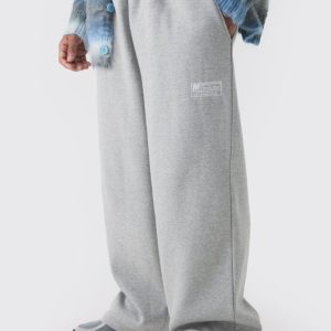 Wide Leg Tie Cuff Double Waistband Sweatpants