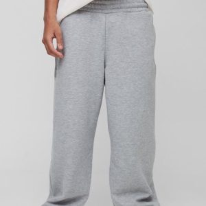 Wide Leg Camo Printed Boxer Waistband Sweatpants