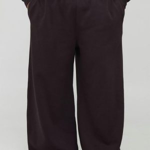 Plus Basic Extreme Wide Leg Jogger