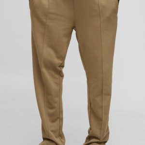 Regular Fit Tonal Embroidered Split Hem Sweatpants