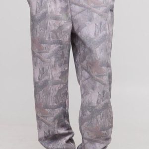 Tall Washed Camo Embroidered Oversized Joggers