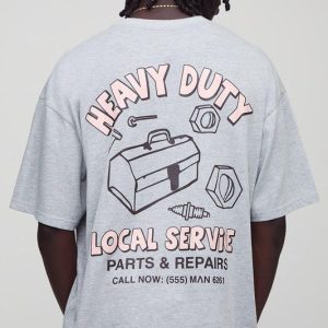 Oversized Boxy Graphic T-Shirt