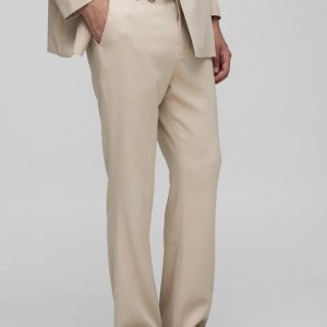 Slim Flare Waistband Detail Suit Trouser