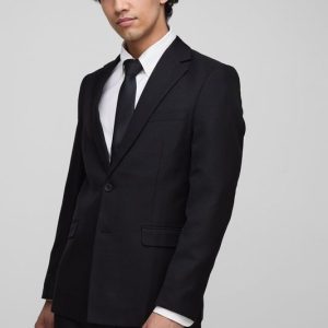 Slim Fit Single Breasted Suit Jacket