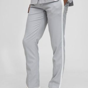 Slim Fit Contrast Panel Tailored Trouser