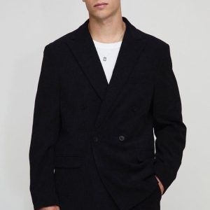 Oversized Double Breasted Cord Blazer