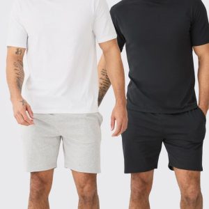 2 Pack T-shirt & Short Lounge Set