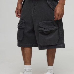 Parachute Cargo Antique Washed Denim Shorts