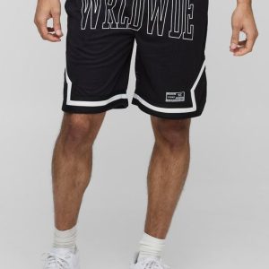 Worldwide Mid Length Mesh Basketball Shorts
