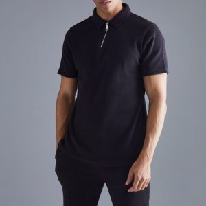 Slim Fit Waffle Polo & Short Set