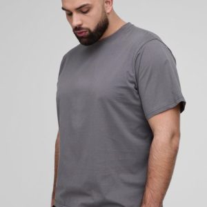 Plus Regular Fit Basic Crew Neck T-shirt