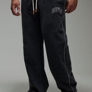 Man Active Straight Leg Washed Rest Day Sweatpants