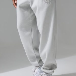 Man Active Training Dept Oversized Embossed Sweatpants
