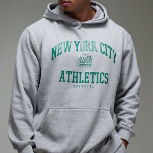 Man Active New York City Athletics Oversized Hoodie