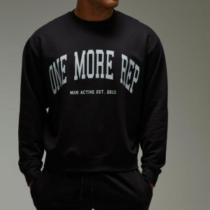 One More Rep Oversized Boxy Sweatshirt & Short Tracksuit