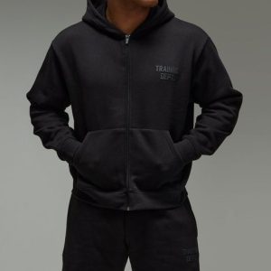 Training Dept Oversized Boxy Zip Through & Short Tracksuit