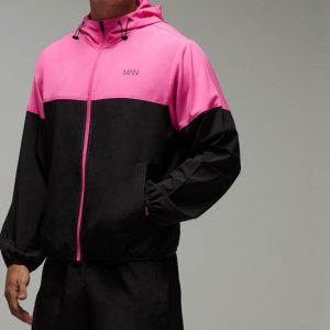 Man Active Colour Block Regular Fit Short Tracksuit