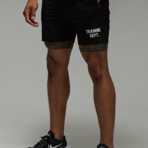 Training Dept 2 In 1 Camo Short