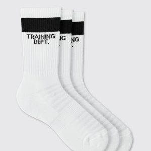 Training Dept Cushioned Crew 3 Pack Socks