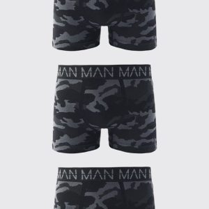Man Active Camo Seamless Boxer 3 Pack