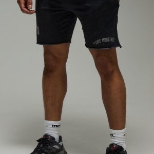 One More Rep Washed Regular Fit 5inch Shorts