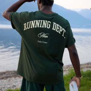 Oversized Man Script Running Department T-Shirt