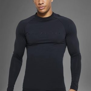 Man Active Workout Tech Long Sleeve Muscle Fit Top