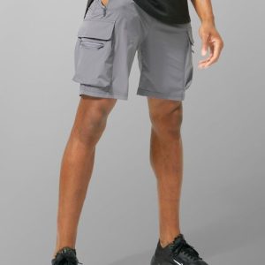 Man Active Lightweight 5inch Slim Cargo Shorts