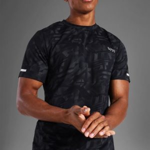 Man Active Abstract Print Reg Fit T-Shirt
