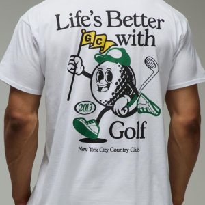 MAN Active Golf Cartoon Graphic Oversized T-Shirt
