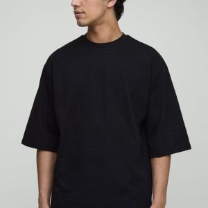 Oversized Heavyweight Half Sleeve Interlock T-Shirt