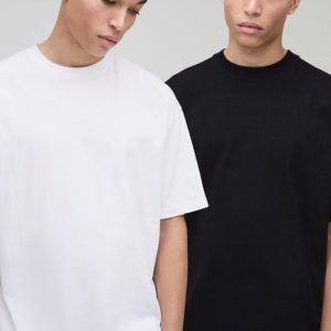 2 Pack Oversized Heavyweight Crew Neck T-Shirts