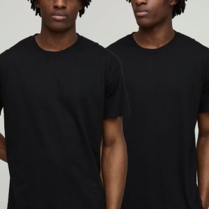 2 Pack Basic Regular Fit Crew Neck T-Shirts