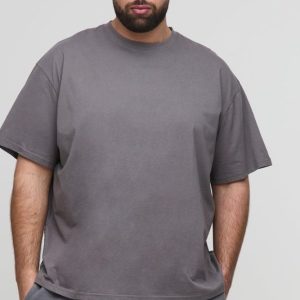Plus Oversized Basic Crew Neck T-shirt