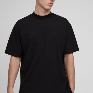 Basic Oversized Extended Neck T-Shirt
