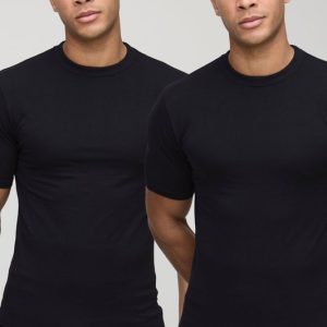 2 Pack Basic Muscle Fit T-Shirts