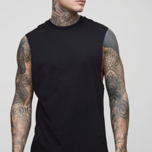 Tall Reguar Fit Basic Drop Armhole Tank