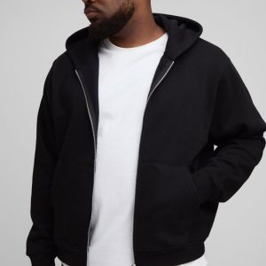 Plus Basic Boxy Zip Through Hoodie