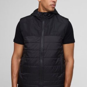 Regular Fit Lightweight Quilted Hooded Gilet